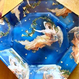 Blue Angelic Decorative Plate